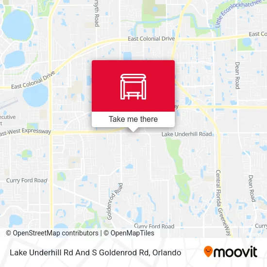 Mapa de Lake Underhill Rd And S Goldenrod Rd
