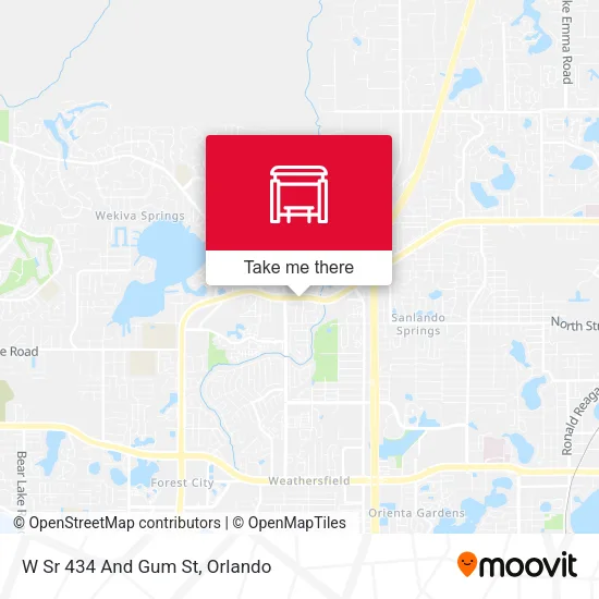Mapa de W Sr 434 And Gum St