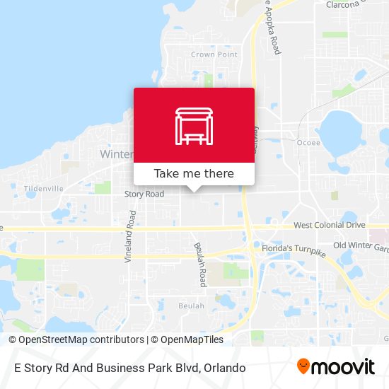 E Story Rd And Business Park Blvd map