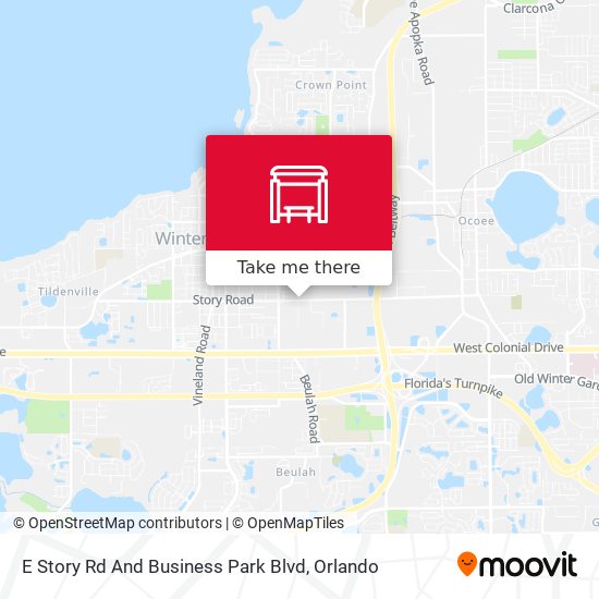 E Story Rd And Business Park Blvd map