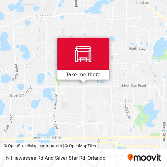 N Hiawassee Rd And Silver Star Rd map