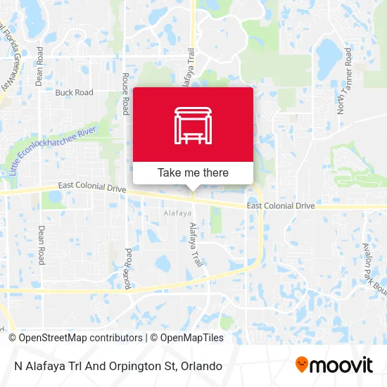Mapa de N Alafaya Trl And Orpington St