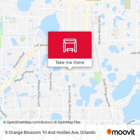 S Orange Blossom Trl And Holden Ave map