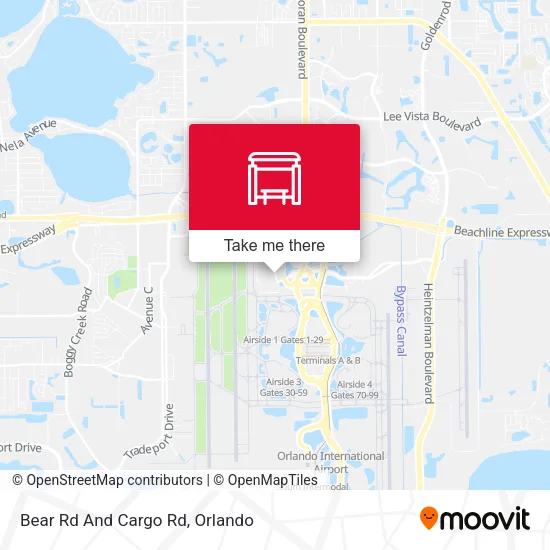 Mapa de Bear Rd And Cargo Rd