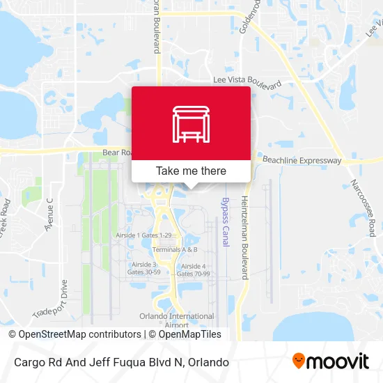 Mapa de Cargo Rd And Jeff Fuqua Blvd N