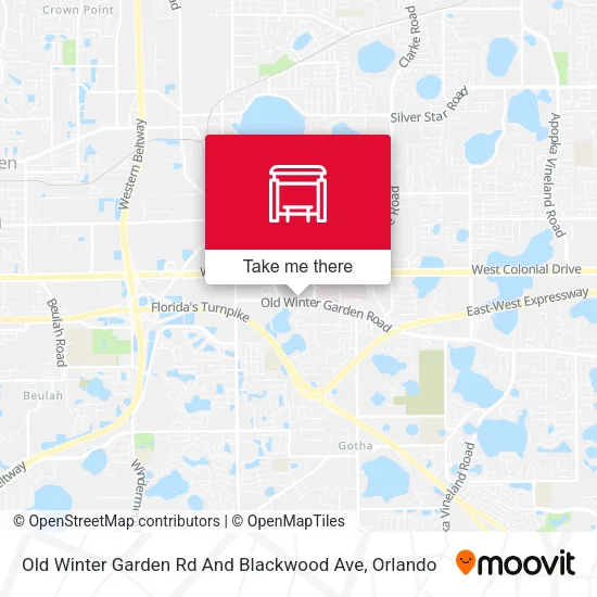 Old Winter Garden Rd And Blackwood Ave map