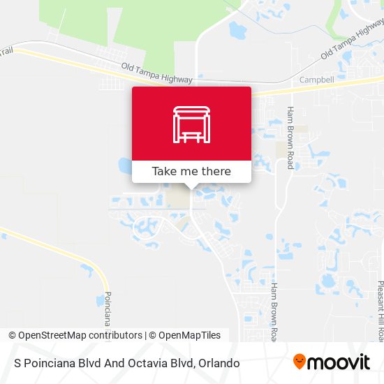 S Poinciana Blvd And Octavia Blvd map