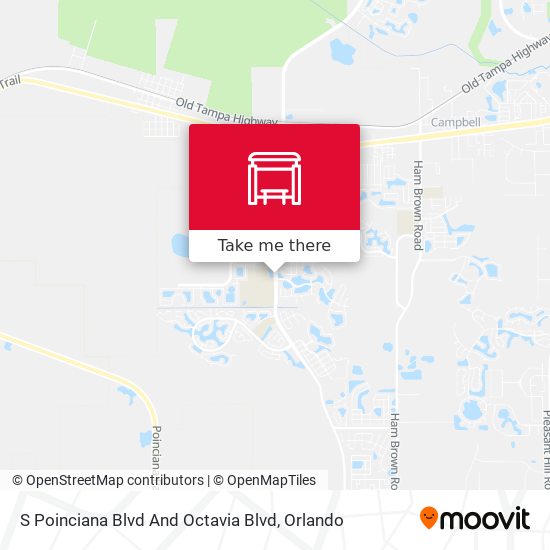 S Poinciana Blvd And Octavia Blvd map