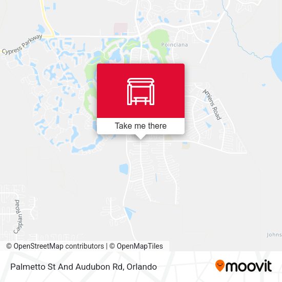 Palmetto St And Audubon Rd map