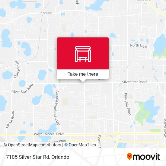 7105 Silver Star Rd map