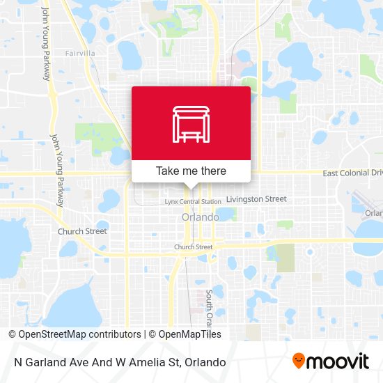 N Garland Ave And W Amelia St map