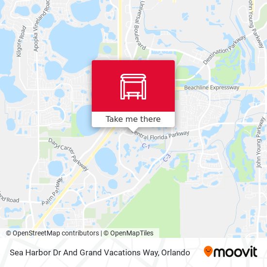 Sea Harbor Dr And Grand Vacations Way map