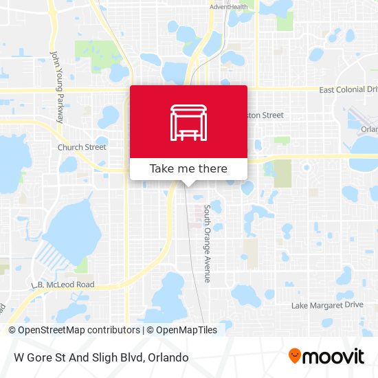 Mapa de W Gore St And Sligh Blvd