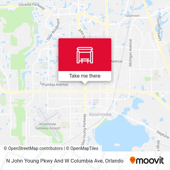 Mapa de N John Young Pkwy And W Columbia Ave