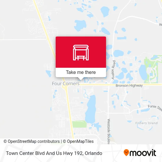 Mapa de Town Center Blvd And Us Hwy 192