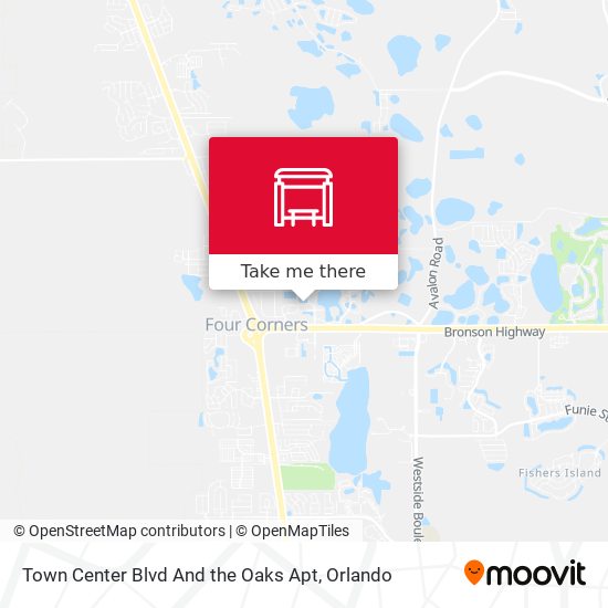 Town Center Blvd And the Oaks Apt map