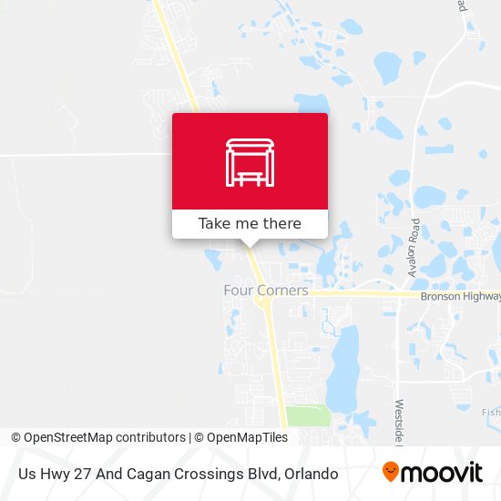 Us Hwy 27 And Cagan Crossings Blvd map