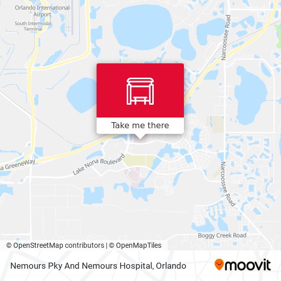 Mapa de Nemours  Pky And Nemours Hospital