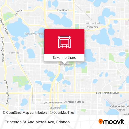 Mapa de Princeton St And Mcrae Ave
