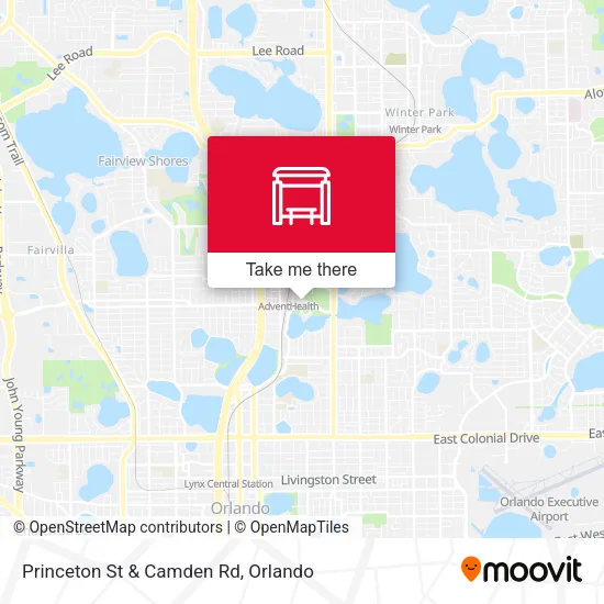 Princeton St & Camden Rd map