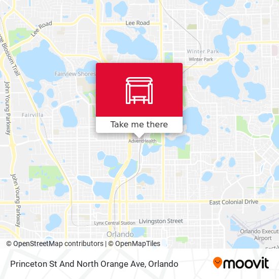 Mapa de Princeton St And North Orange Ave