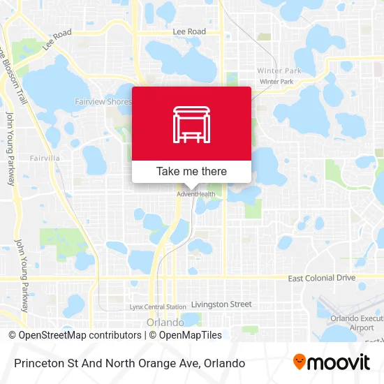Mapa de Princeton St And North Orange Ave
