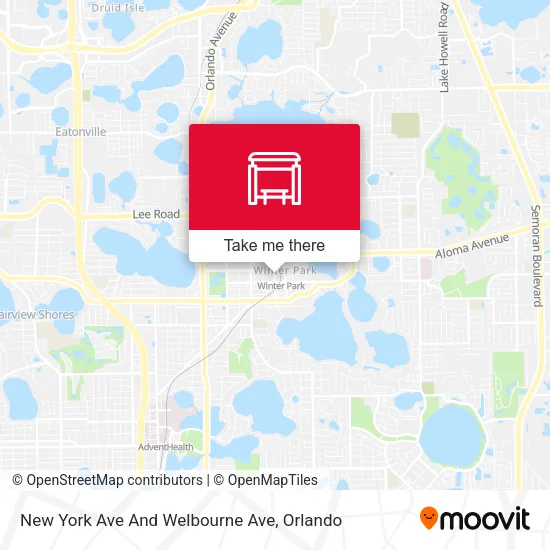 Mapa de New York Ave And Welbourne Ave