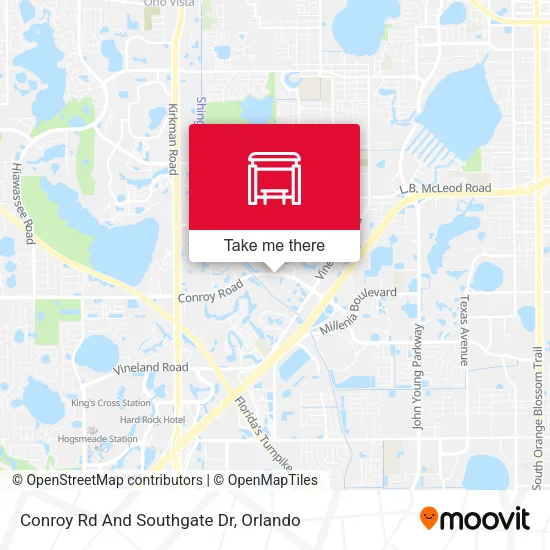 Mapa de Conroy Rd And Southgate Dr