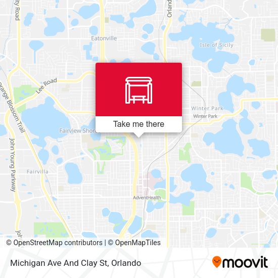 Michigan Ave And Clay St map