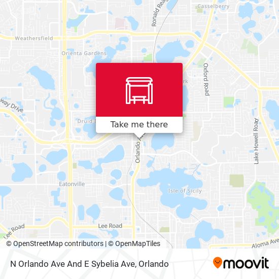 N Orlando Ave And E Sybelia Ave map