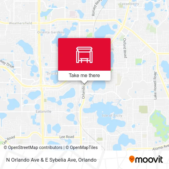 N Orlando Ave & E Sybelia Ave map