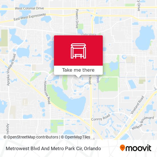 Metrowest Blvd And Metro Park Cir map