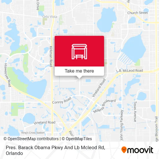Mapa de Pres. Barack Obama Pkwy And Lb Mcleod Rd