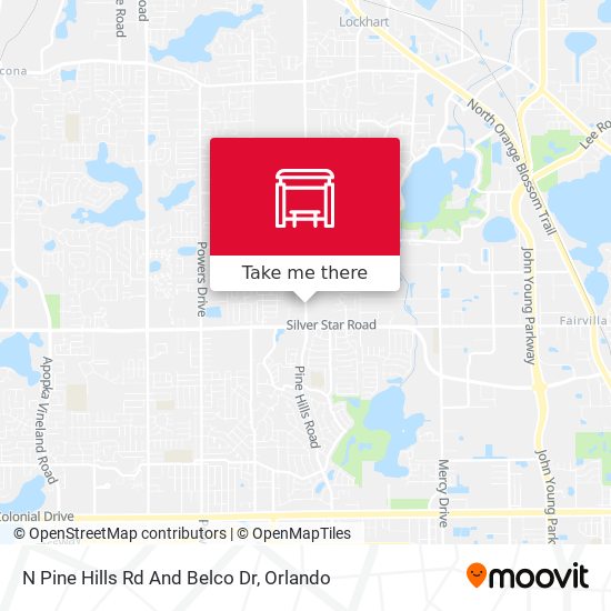 Mapa de N Pine Hills Rd And Belco Dr
