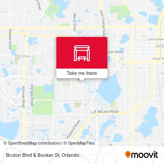 Bruton Blvd & Booker St map