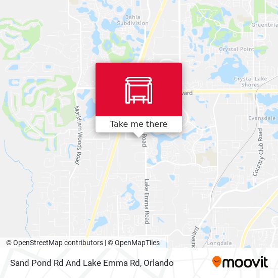 Sand Pond Rd And Lake Emma Rd map