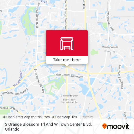 S Orange Blossom Trl And W Town Center Blvd map