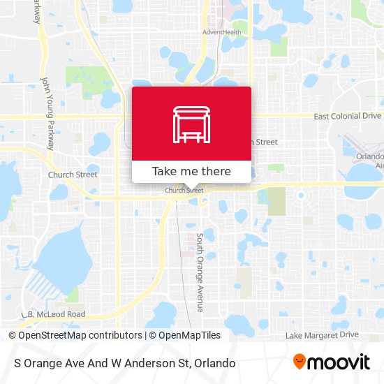 S Orange Ave And W Anderson St map