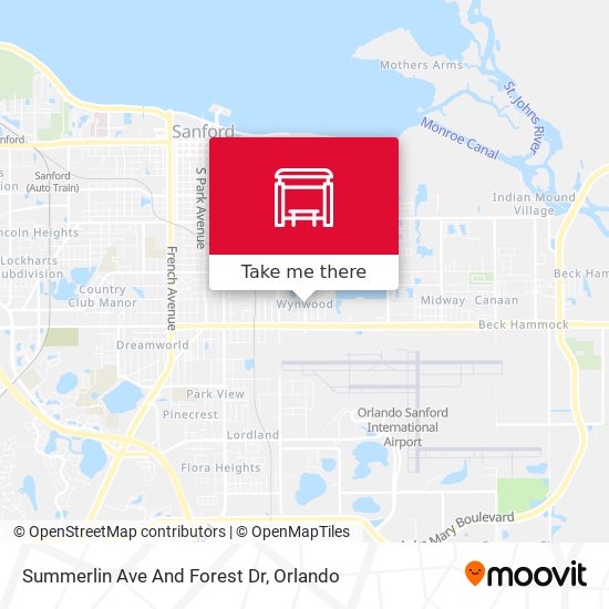 Summerlin Ave And Forest Dr map