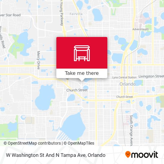 Mapa de W Washington St And N Tampa Ave