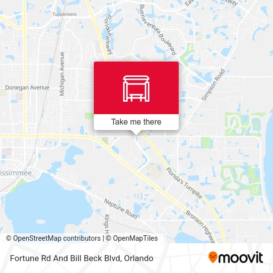 Mapa de Fortune Rd And Bill Beck Blvd