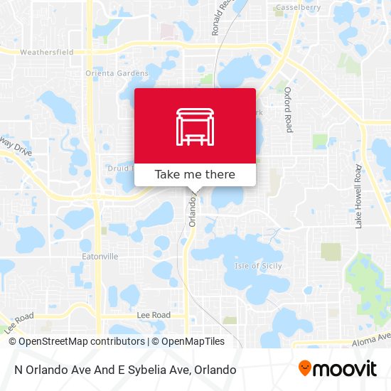 N Orlando Ave And E Sybelia Ave map