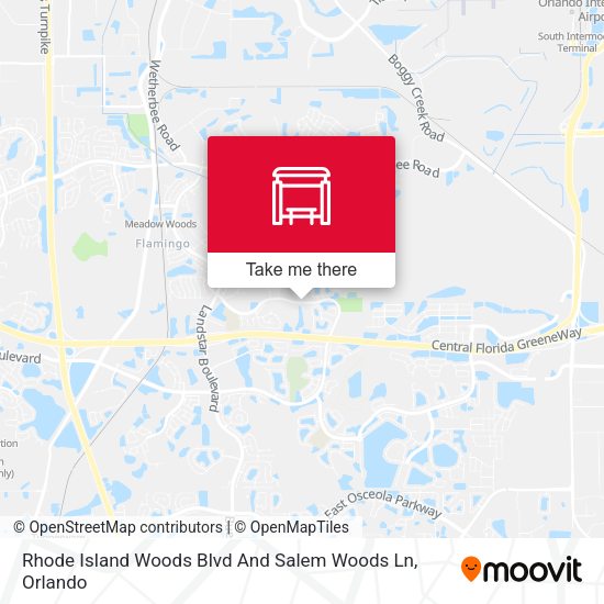 Rode Island Woods Blvd And Salem Woods Ln map