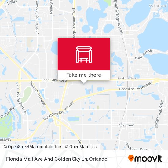 Florida Mall Ave And Golden Sky Ln map