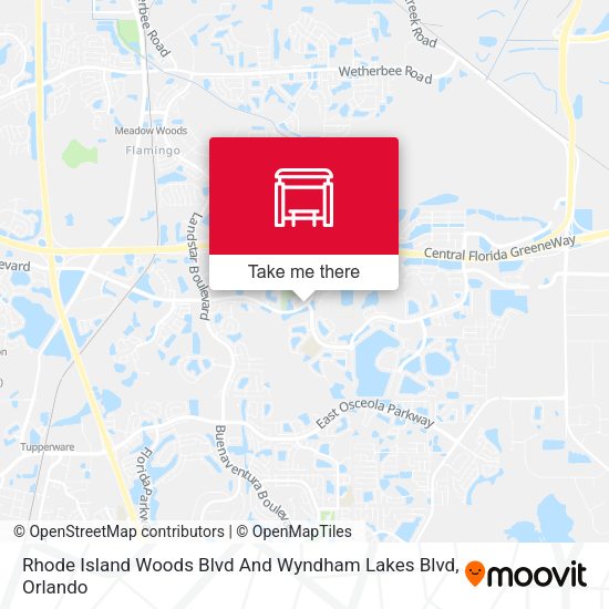 Rhode Island Woods Blvd And Wyndham Lakes Blvd map