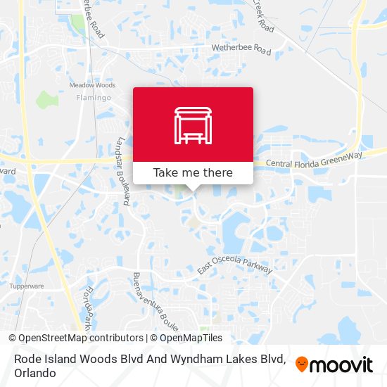 Rode Island Woods Blvd And Wyndham Lakes Blvd map