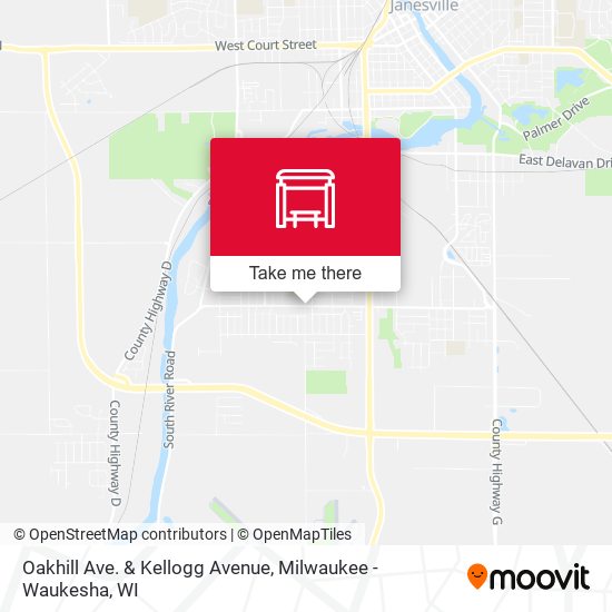 Oakhill Ave. & Kellogg Avenue map