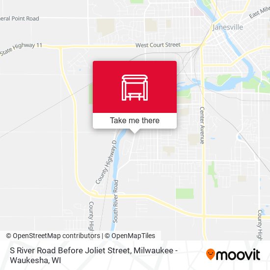 S River Road Before Joliet Street map