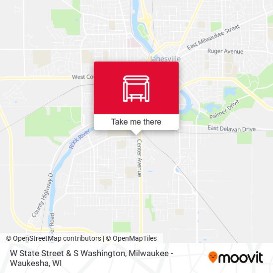 Mapa de W State Street & S Washington