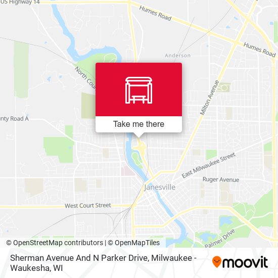 Sherman Avenue And N Parker Drive map